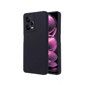   Xiaomi Redmi Note 12 Pro 5G (Globál) szilikon tok, hátlaptok, telefon tok, matt, fekete, Soft