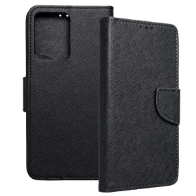   Xiaomi Redmi Note 12 4G könyvtok, fliptok, telefon tok, bankkártyatartós, mágneszáras, fekete, Fancy