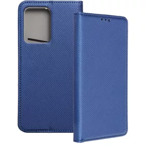   Xiaomi Redmi Note 12 5G (Globál) / Poco X5 5G telefon tok, könyvtok, fliptok, bankkártyatartós, mágneszáras, sötétkék, Smart Case book