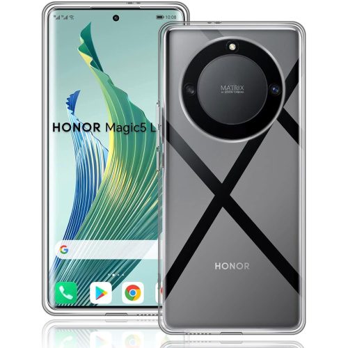 Honor Magic5 Lite 5G szilikon tok, hátlaptok, telefon tok, vékony, átlátszó, 0.5mm