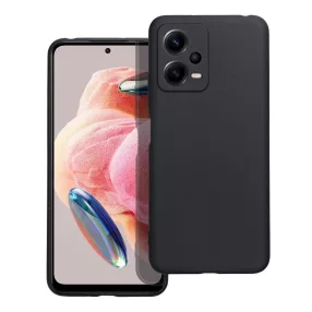   Xiaomi Redmi Note 12 5G (Globál) / Poco X5 5G szilikon tok, telefon tok, hátlaptok, fekete, Matt case