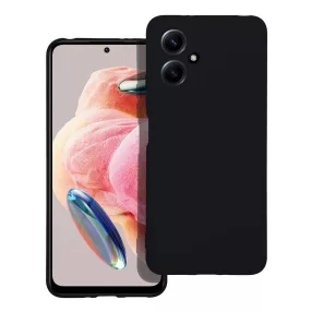   Xiaomi Redmi Note 12 5G (Globál) / Poco X5 5G szilikon tok, hátlaptok, telefon tok, velúr belsővel, matt, fekete, Silicone