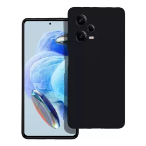   Xiaomi Redmi Note 12 Pro 5G (Globál) szilikon tok, hátlaptok, telefon tok, velúr belsővel, matt, fekete, Silicone