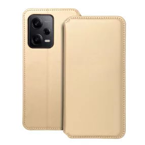   Xiaomi Redmi Note 12 Pro 5G (Globál) / Poco X5 Pro 5G könyvtok, fliptok, telefon tok, bankkártyatartós, mágneszáras, arany, Dual Pocket