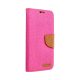 Xiaomi Redmi Note 12 5G (Globál) / Poco X5 5G könyvtok, flip tok, telefon tok, mágneszáras, bankkártya tartós, rózsaszín, Canvas