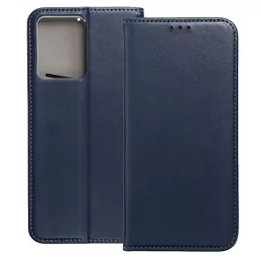   Xiaomi Redmi Note 12 Pro 5G (Globál) / Poco X5 Pro 5G könyvtok, fliptok, telefon tok, bankkártyatartós, mágneszáras, sötétkék, Smart Magneto