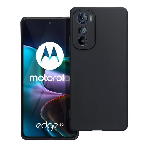 Motorola Edge 30 szilikon tok, telefon tok, hátlaptok, matt, fekete, Matt case