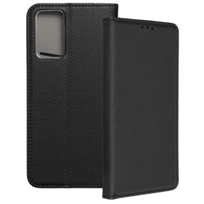   Xiaomi Redmi Note 12s 4G könyvtok, fliptok, telefon tok, bankkártyatartós, mágneszáras, fekete, Smart Case book