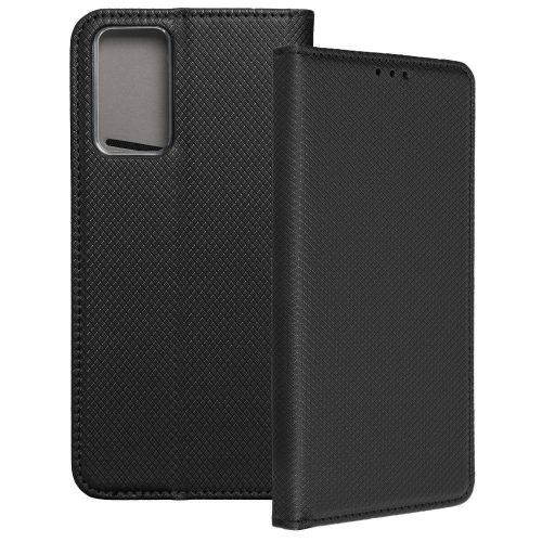 Xiaomi Redmi Note 12s 4G könyvtok, fliptok, telefon tok, bankkártyatartós, mágneszáras, fekete, Smart Case book