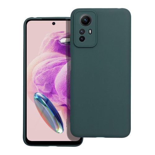 Xiaomi Redmi Note 12s 4G szilikon tok, hátlaptok, telefon tok, matt, zöld, Matt case