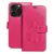 iPhone 15 Pro Max könyvtok, fliptok, telefon tok, oldalra nyíló tok, mágneszáras, bankkártyatartós, álomfogó mintás, magenta, Forcell Mezzo