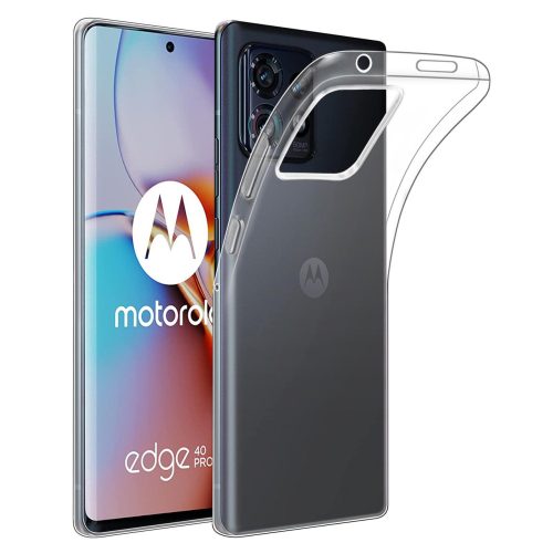Motorola Edge 40 Pro 5G szilikon tok, hátlaptok, telefon tok, vékony, átlátszó, 0.5mm