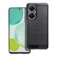 Huawei Nova 11i szilikon tok, hátlaptok, telefon tok, karbon mintás, fekete, Carbon case