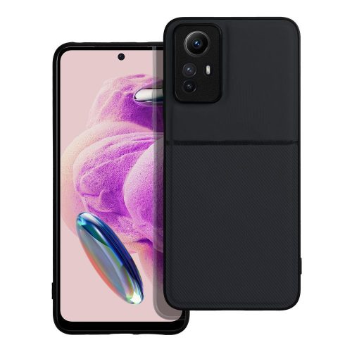 Xiaomi Redmi Note 12s 4G hátlap tok, telefon tok, stílusos, prémium, fekete, Noble Case