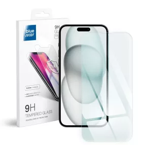   iPhone 15 / 16 üvegfólia, tempered glass, előlapi, edzett, Bluestar