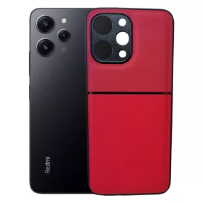   Xiaomi Redmi 12 4G hátlap tok, telefon tok, stílusos, prémium, piros, Noble Case