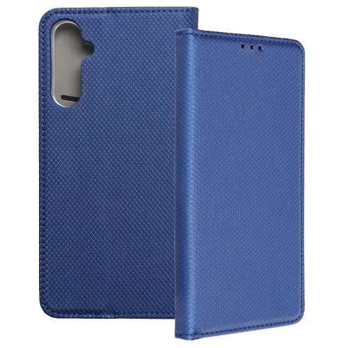 Samsung Galaxy A25 5G könyvtok, fliptok, telefon tok, bankkártyatartós, mágneszáras, sötétkék, Smart Case book