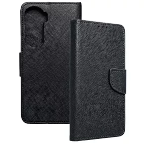   Honor 90 Lite 5G könyvtok, fliptok, telefon tok, bankkártyatartós, mágneszáras, fekete, Fancy