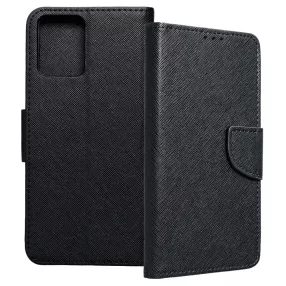   Motorola Moto G14 könyvtok, fliptok, telefon tok, bankkártyatartós, mágneszáras, fekete, Fancy