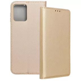   Motorola Moto G14 könyvtok, fliptok, telefon tok, bankkártyatartós, mágneszáras, arany, Smart Case book