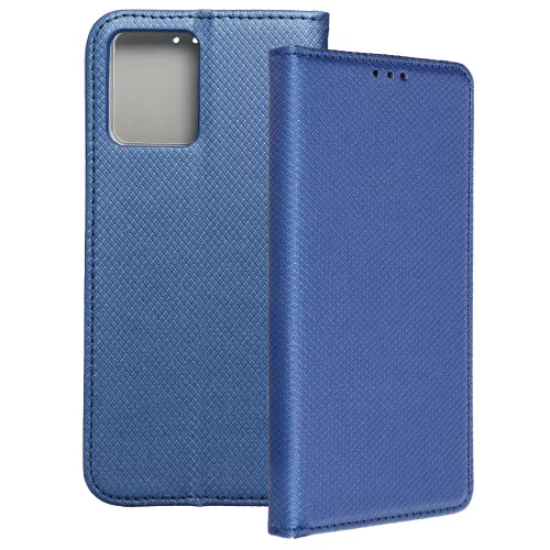 Motorola Moto G14 könyvtok, fliptok, telefon tok, bankkártyatartós, mágneszáras, sötétkék, Smart Case book