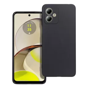   Motorola Moto G14 szilikon tok, telefon tok, hátlaptok, matt, fekete, Matt case