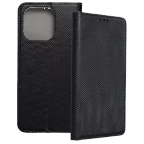   Honor X6a könyvtok, fliptok, telefon tok, bankkártyatartós, mágneszáras, fekete, Smart Case book