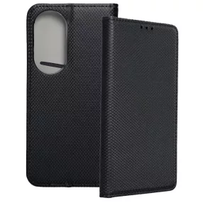   Honor 90 5G könyvtok, fliptok, telefon tok, bankkártyatartós, mágneszáras, fekete, Smart Case book