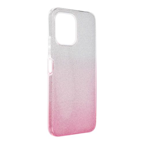 Xiaomi Redmi 12 4G / 5G szilikon tok, hátlaptok, telefon tok, csillámos, pink-ezüst, Shining Case