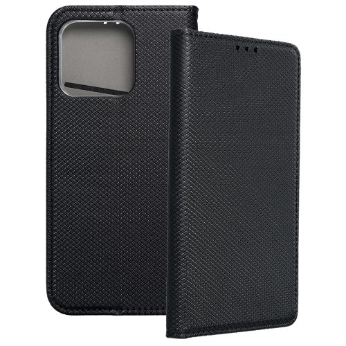 Motorola Edge 40 Neo 5G könyvtok, fliptok, telefon tok, bankkártyatartós, mágneszáras, fekete, Smart Case book