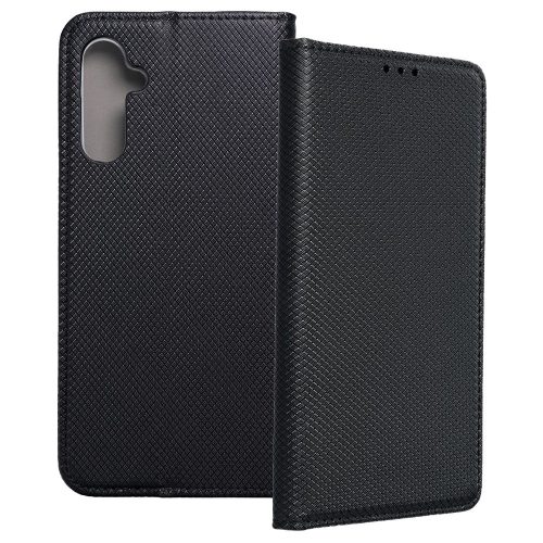 Samsung Galaxy A05s könyvtok, fliptok, telefon tok, bankkártyatartós, mágneszáras, fekete, Smart Case book
