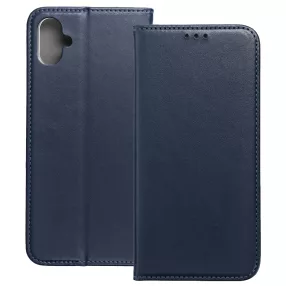   Samsung Galaxy A05 könyvtok, fliptok, telefon tok, bankkártyatartós, mágneszáras, sötétkék, Smart Magneto