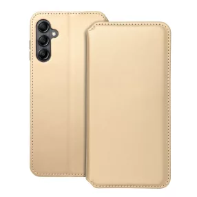   Samsung Galaxy A15 4G / A15 5G könyvtok, fliptok, telefon tok, bankkártyatartós, mágneszáras, arany, Dual Pocket