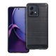 Motorola Moto G84 5G szilikon tok, hátlaptok, telefon tok, karbon mintás, fekete, Carbon case