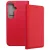 Samsung Galaxy S24 5G könyvtok, fliptok, telefon tok, bankkártyatartós, mágneszáras, piros, Smart Case book