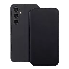   Samsung Galaxy S24 Plus 5G (S24+ 5G) könyvtok, fliptok, telefon tok, bankkártyatartós, mágneszáras, fekete, Dual Pocket