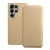 Samsung Galaxy S24 Ultra 5G könyvtok, fliptok, telefon tok, bankkártyatartós, mágneszáras, arany, Dual Pocket