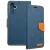 Samsung Galaxy S24 Plus 5G (S24+ 5G) könyvtok, fliptok, telefon tok, mágneszáras, bankkártya tartós, kék, Canvas