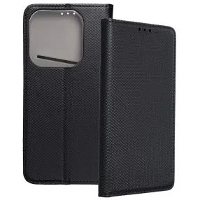   Tecno Spark Go 2024 könyvtok, fliptok, telefon tok, bankkártyatartós, mágneszáras, fekete, Smart Case book