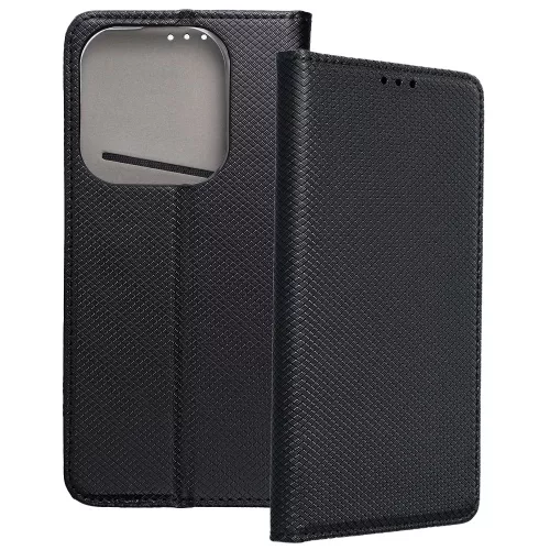 Tecno Spark Go 2024 könyvtok, fliptok, telefon tok, bankkártyatartós, mágneszáras, fekete, Smart Case book