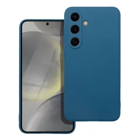   Samsung Galaxy S24 5G szilikon tok, telefon tok, hátlaptok, matt, kék, Matt case