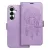 Samsung Galaxy S24 5G könyvtok, fliptok, telefon tok, mágneszáras, bankkártyatartós, álomfogó mintás, lila, Forcell Mezzo