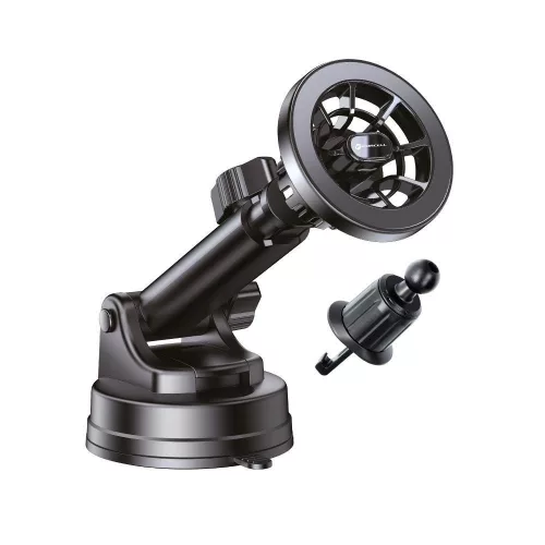 Forcell F-Grip PrecisionX mágneses autós telefontartó – MagSafe kompatibilis, teleszkópos kar, szellőzőrácsra, szélvédőre és műszerfalra