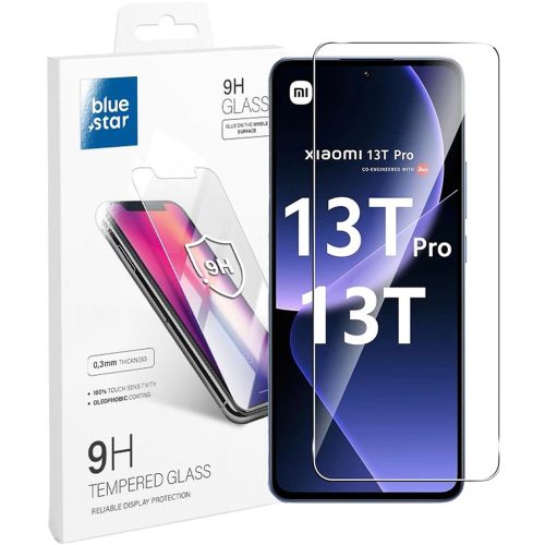 Xiaomi 13T 5G / 13T Pro 5G üvegfólia, tempered glass, előlapi, edzett, Bluestar