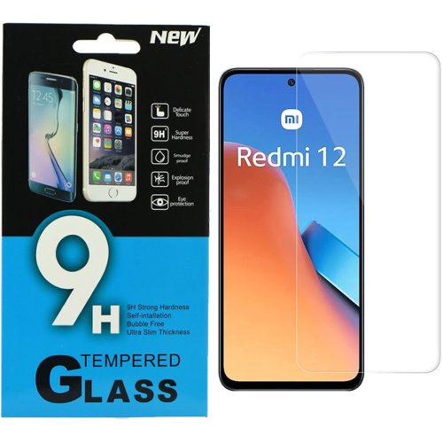 Xiaomi Redmi 12 4G / 5G / Poco M6 Pro 5G üvegfólia, tempered glass, előlapi, edzett