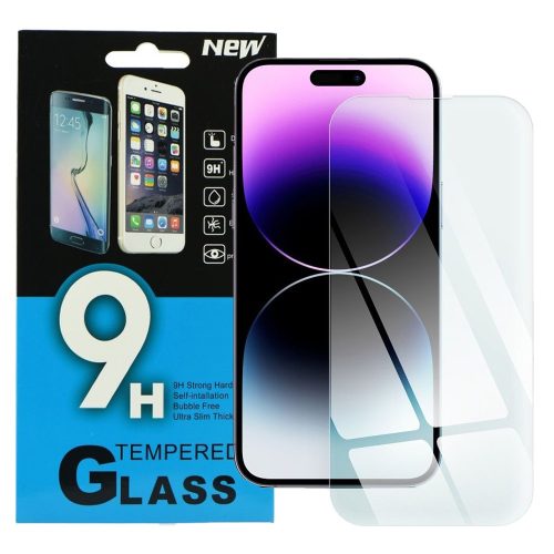 iPhone 15 Plus üvegfólia, tempered glass, előlapi, edzett