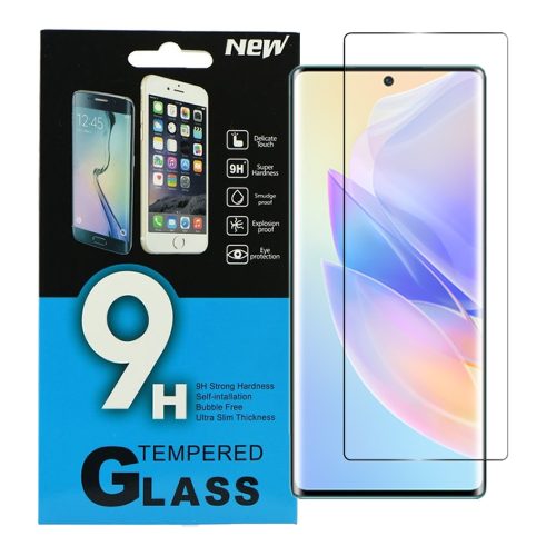 Honor 70 5G üvegfólia, tempered glass, előlapi, edzett, keskeny (méret:153x61mm)