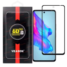   Xiaomi 12T 5G / 12T Pro 5G üvegfólia, tempered glass, előlapi, edzett, hajlított, fekete kerettel, Veason 6D Pro