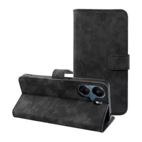   Xiaomi Redmi 13C / Poco C65 könyvtok, fliptok, telefon tok, bankkártyatartós, mágneszáras, fekete, Tender Book