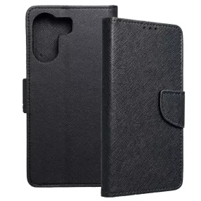   Xiaomi Redmi 13C / Poco C65 könyvtok, fliptok, telefon tok, bankkártyatartós, mágneszáras, fekete, Fancy